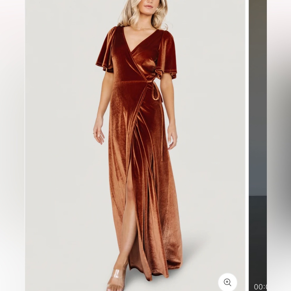 Baltic Born Meghan Velvet Wrap Maxi Dress Spice | Women’s Size S